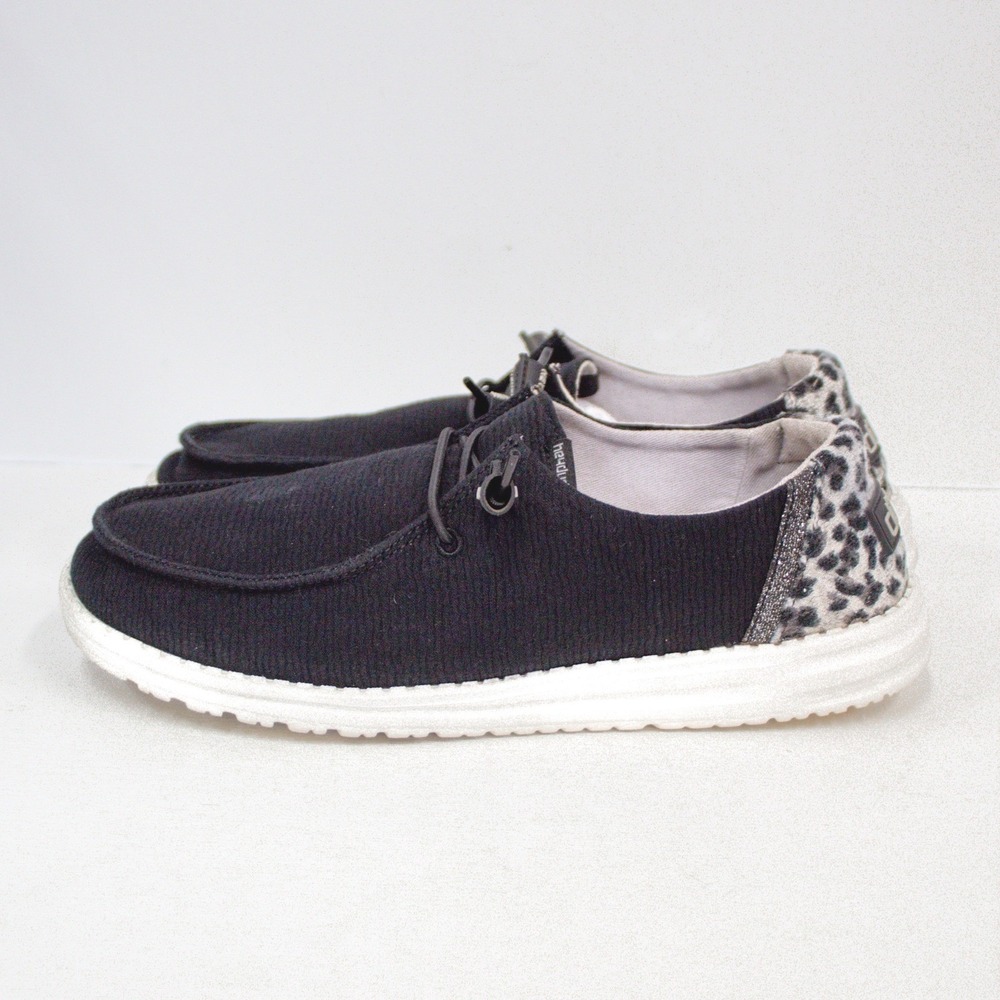 RESERVED @charlybug1113 Hey Dude Wendy Woven Slip-On Loafer Shoes- Grey Cheetah - Picture 6 of 12